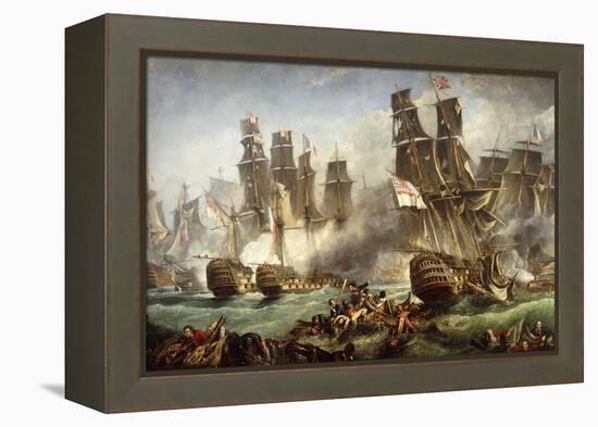 The Battle of Trafalgar-null-Framed Premier Image Canvas