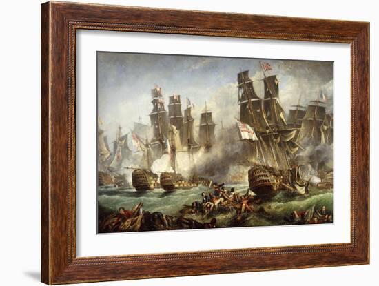 The Battle of Trafalgar-null-Framed Giclee Print