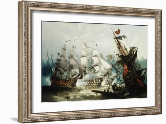 The Battle of Trafalgar-John Callow-Framed Giclee Print