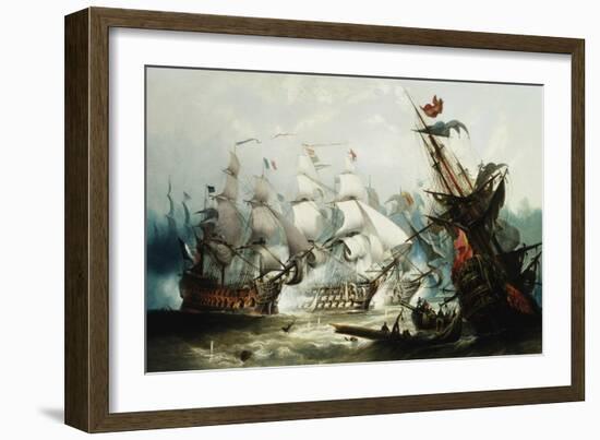 The Battle of Trafalgar-John Callow-Framed Giclee Print