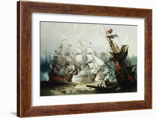 The Battle of Trafalgar-John Callow-Framed Giclee Print