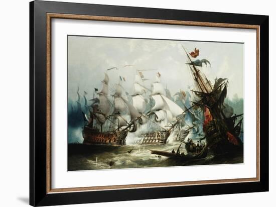 The Battle of Trafalgar-John Callow-Framed Giclee Print