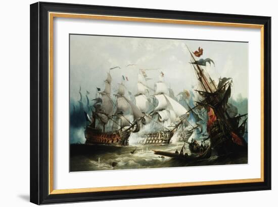 The Battle of Trafalgar-John Callow-Framed Giclee Print