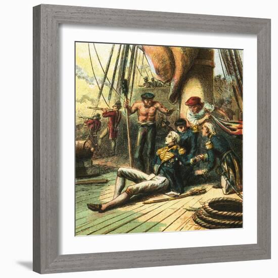 The Battle of Trafalgar-English-Framed Giclee Print