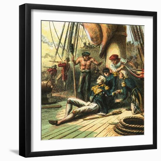 The Battle of Trafalgar-English-Framed Giclee Print