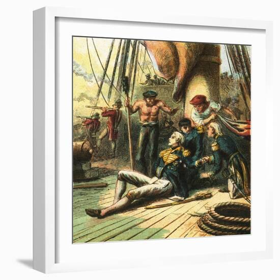 The Battle of Trafalgar-English-Framed Giclee Print