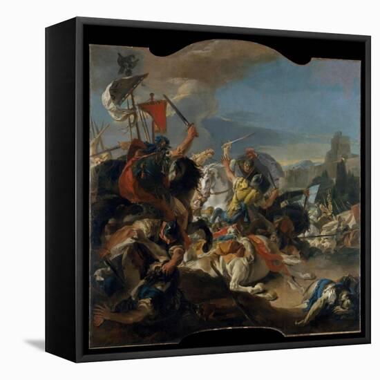 The Battle of Vercellae, 1725-29-Giovanni Battista Tiepolo-Framed Premier Image Canvas