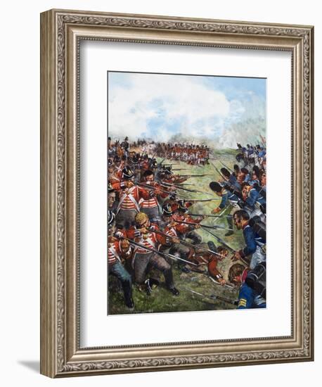 The Battle of Waterloo, 1815-Clive Uptton-Framed Giclee Print