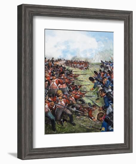 The Battle of Waterloo, 1815-Clive Uptton-Framed Giclee Print