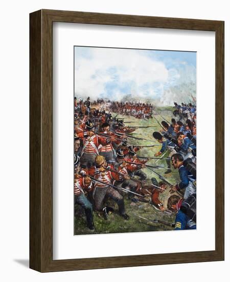 The Battle of Waterloo, 1815-Clive Uptton-Framed Giclee Print