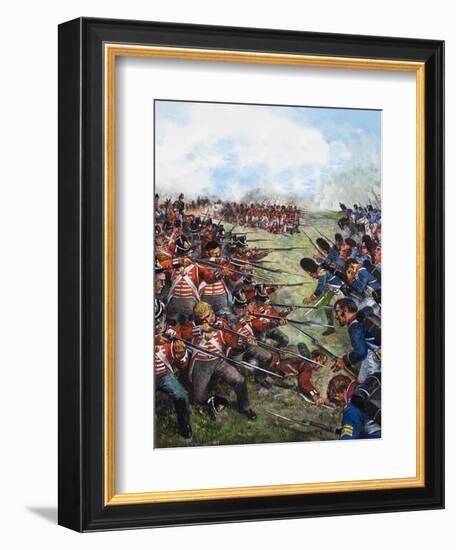 The Battle of Waterloo, 1815-Clive Uptton-Framed Giclee Print