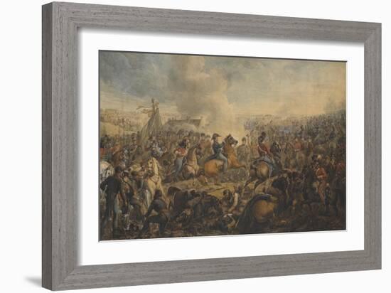 The Battle of Waterloo, after the Order for the Advance of the British Army, 1815, C.1815-Alexander Ivanovich Sauerweid-Framed Giclee Print