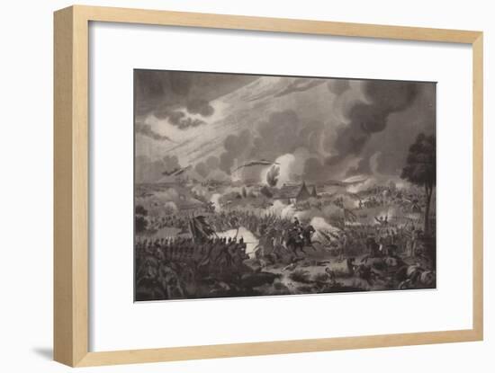'The Battle of Waterloo, June 18, 1815', 1817 (1909)-Richard Gibson Reeve-Framed Giclee Print