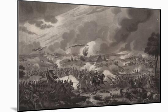 'The Battle of Waterloo, June 18, 1815', 1817 (1909)-Richard Gibson Reeve-Mounted Giclee Print