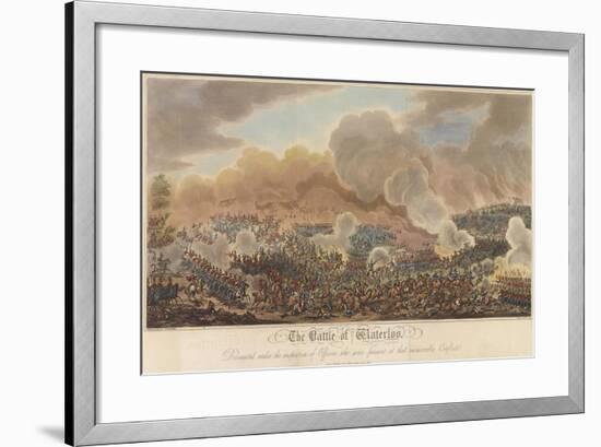 The Battle of Waterloo-George Cruikshank-Framed Giclee Print