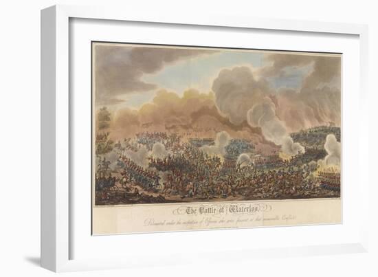 The Battle of Waterloo-George Cruikshank-Framed Giclee Print