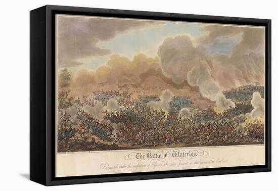 The Battle of Waterloo-George Cruikshank-Framed Premier Image Canvas