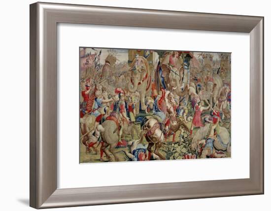 The Battle of Zama, by Giulio Romano-null-Framed Giclee Print