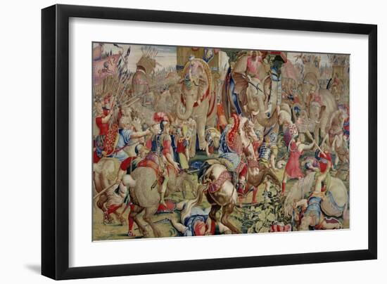 The Battle of Zama, by Giulio Romano-null-Framed Giclee Print