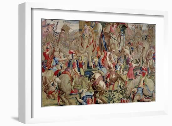 The Battle of Zama, by Giulio Romano-null-Framed Giclee Print