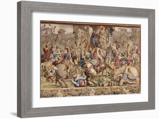 The Battle of Zama-Giulio Romano-Framed Giclee Print