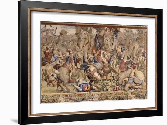 The Battle of Zama-Giulio Romano-Framed Giclee Print