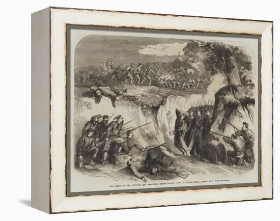 The Battle on the Volturno, the Neapolitan Troops Passing Along a Ravine-Thomas Nast-Framed Premier Image Canvas