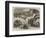 The Battle on the Volturno, the Neapolitan Troops Passing Along a Ravine-Thomas Nast-Framed Giclee Print