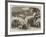 The Battle on the Volturno, the Neapolitan Troops Passing Along a Ravine-Thomas Nast-Framed Giclee Print