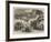 The Battle on the Volturno, the Neapolitan Troops Passing Along a Ravine-Thomas Nast-Framed Giclee Print