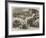 The Battle on the Volturno, the Neapolitan Troops Passing Along a Ravine-Thomas Nast-Framed Giclee Print