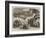 The Battle on the Volturno, the Neapolitan Troops Passing Along a Ravine-Thomas Nast-Framed Giclee Print