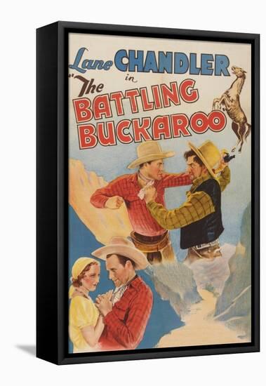 The Battling Buckaroo-null-Framed Stretched Canvas