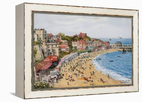 The Bay and Sands, Broadstairs-Alfred Robert Quinton-Framed Premier Image Canvas