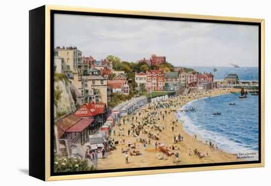 The Bay and Sands, Broadstairs-Alfred Robert Quinton-Framed Premier Image Canvas