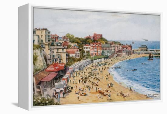 The Bay and Sands, Broadstairs-Alfred Robert Quinton-Framed Premier Image Canvas