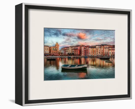 The Bay at Portofino-Trey Ratcliff-Framed Photographic Print