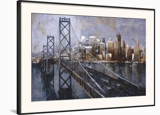 The Bay Bridge-Marti Bofarull-Framed Art Print