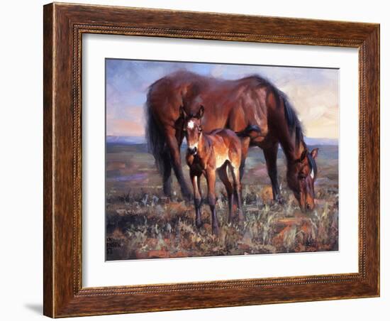 The Bay Filly-Jack Sorenson-Framed Art Print