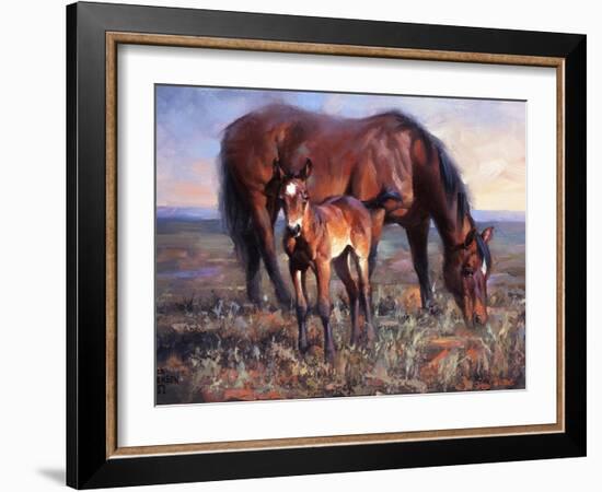 The Bay Filly-Jack Sorenson-Framed Art Print