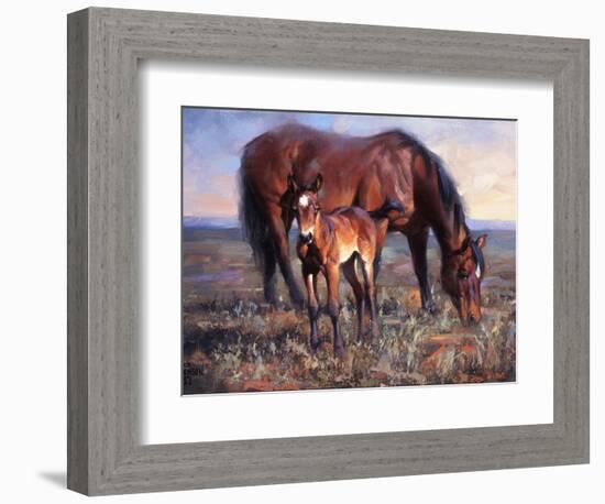 The Bay Filly-Jack Sorenson-Framed Art Print