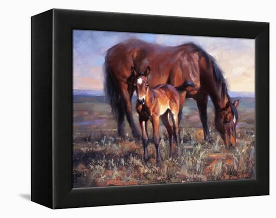 The Bay Filly-Jack Sorenson-Framed Stretched Canvas