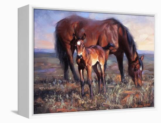 The Bay Filly-Jack Sorenson-Framed Stretched Canvas