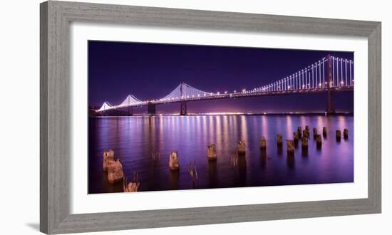 The Bay Lights-Greg Linhares-Framed Photographic Print