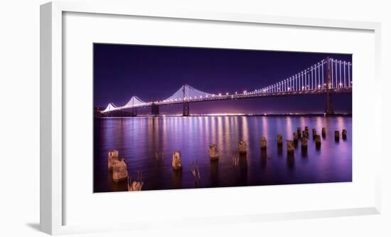 The Bay Lights-Greg Linhares-Framed Photographic Print