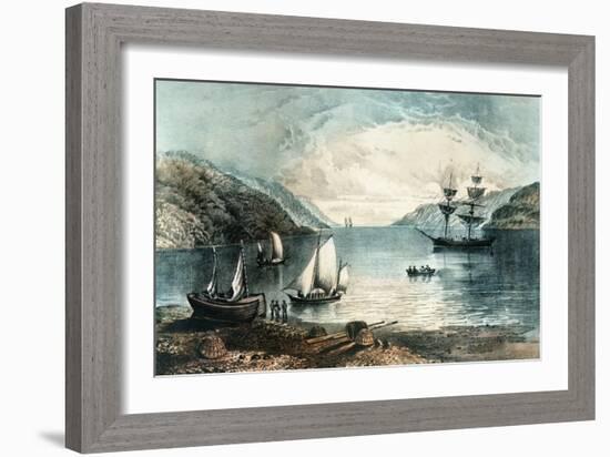 The Bay of Annapolis, circa 1880-Currier & Ives-Framed Giclee Print
