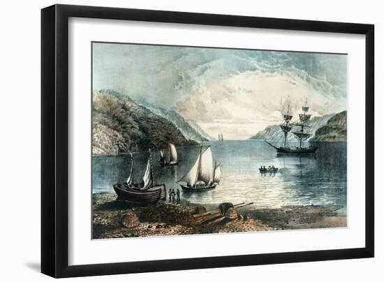 The Bay of Annapolis, circa 1880-Currier & Ives-Framed Giclee Print