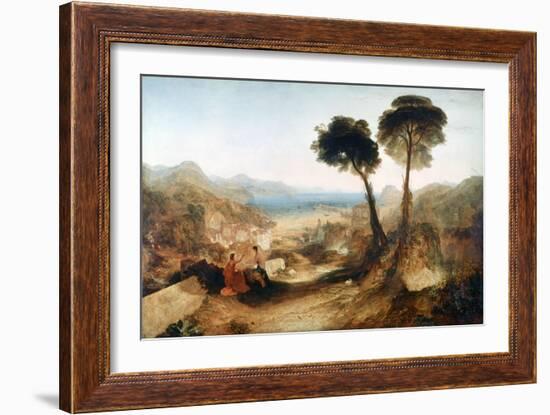 The Bay of Baiae, with Apollo and the Sibyl, C1823-J. M. W. Turner-Framed Giclee Print