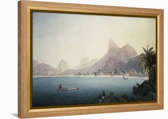 The Bay of Bota-Fogo, Rio De Janeiro-Thomas Ender-Framed Premier Image Canvas