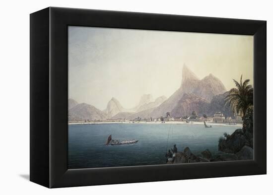 The Bay of Bota-Fogo, Rio De Janeiro-Thomas Ender-Framed Premier Image Canvas